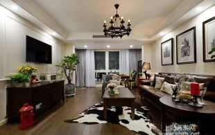 瀚盛家园-瀚盛家园三居室美式装修效果图