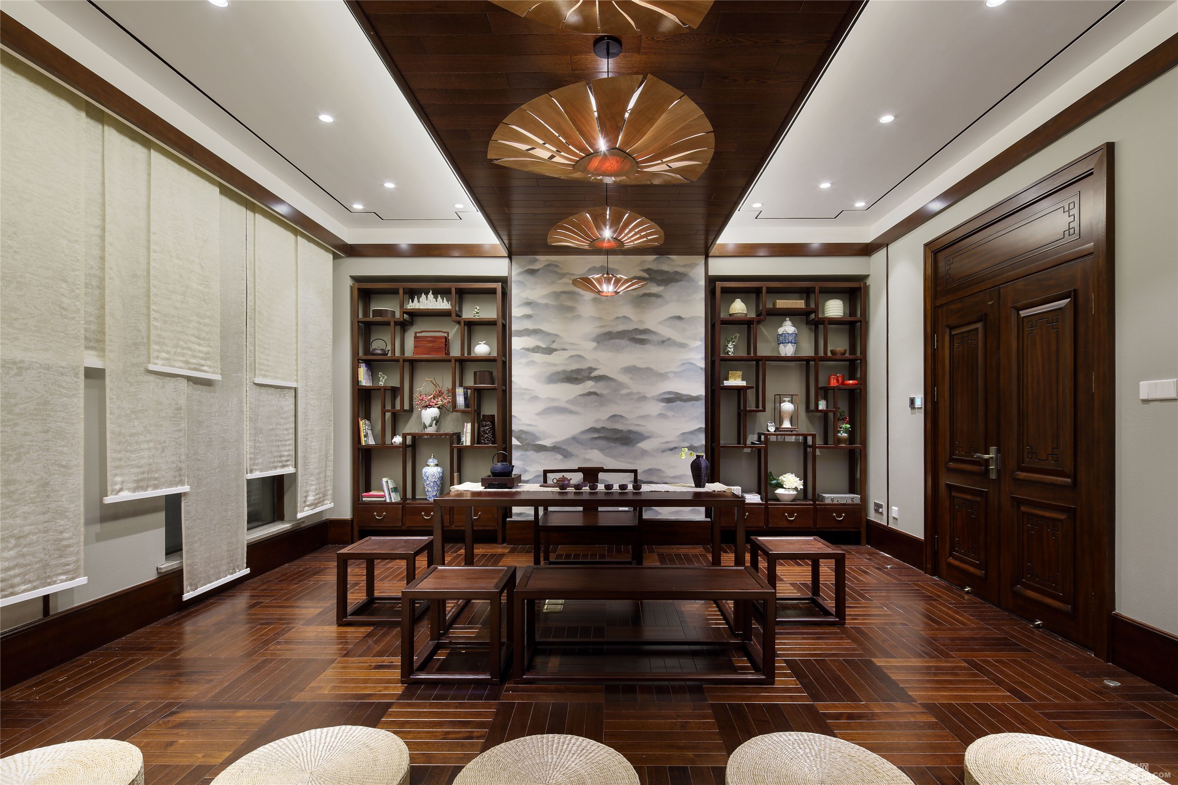 中式风格别墅设计案例-上海腾龙设计装潢工程有限公司-上海装潢网