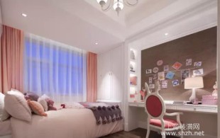 90㎡浪漫欧式，醉美的淡蓝色调-完工