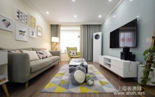 80㎡现代简约两居室-完工效果图