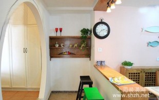 现代装110平中式混搭三居室-完工效果图