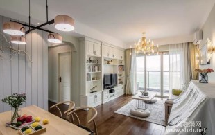 100㎡简洁优雅气质美居-完工效果图