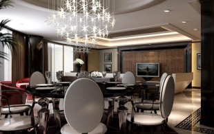 中凯城市之光230平大平层装修设计-设计效果图