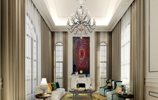 崇明岛金茂逸墅独栋别墅项目装修设计-设计效果图