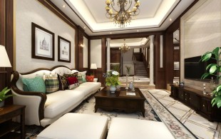 青浦康虹苑独栋别墅项目装修设计-效果图