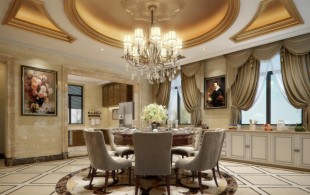 松江泗泾颐景园独栋别墅项目装修设计-效果图