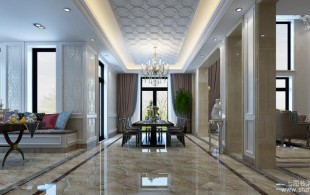 东淀湖庄园588平独栋别墅装修设计-设计效果图