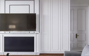 世茂滨江大平层简美风格设计-效果图