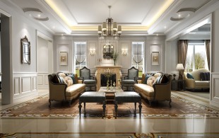 罗山绿洲别墅项目装修设计方案！-设计效果图