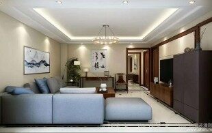 现代与新中式的交融，创造一番新意-设计效果图