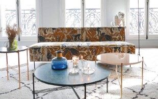 【法式设计案例】法式优雅风格家装设计，多彩的Gubi甲虫椅是亮点！ ????-效果图