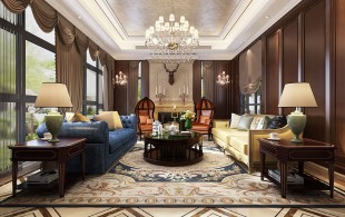 华润中央公园别墅装修设计案例展示-效果图