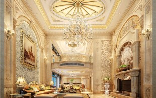 四季雅苑别墅项目装修欧式古典风格设计-效果图