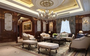 中建大公馆别墅欧美古典风格-效果图