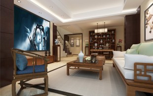 春江美庐别墅装修现代风格设计案例！-效果图