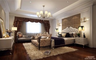 乔爱庄园别墅项目装修美式古典风格设计！-设计效果图