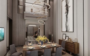 乔爱庄园别墅项目装修现代风格设计-设计效果图