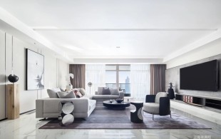 汤臣一品430平大平层项目装修完工实景展示-完工实景