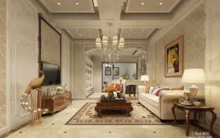 350平别墅欧式风格设计-效果图