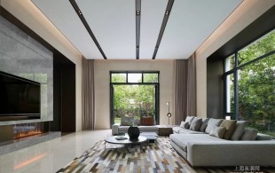 西郊明苑别墅项目装修现代风格设计-完工实景