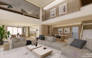 华侨城十号院别墅项目装修现代风格设计-完工实景